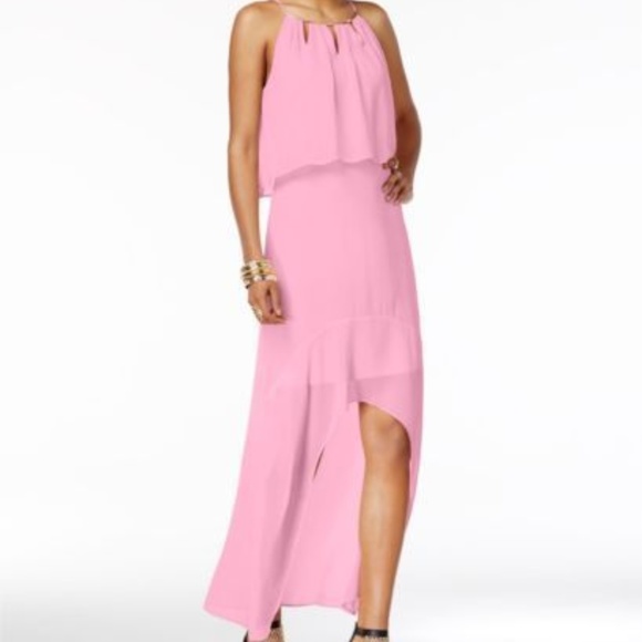 โญ๏ธFINAL SALE ITEMโญ๏ธThalia Sodi Hi-Lo Chiffon Dress - Picture 2 of 4